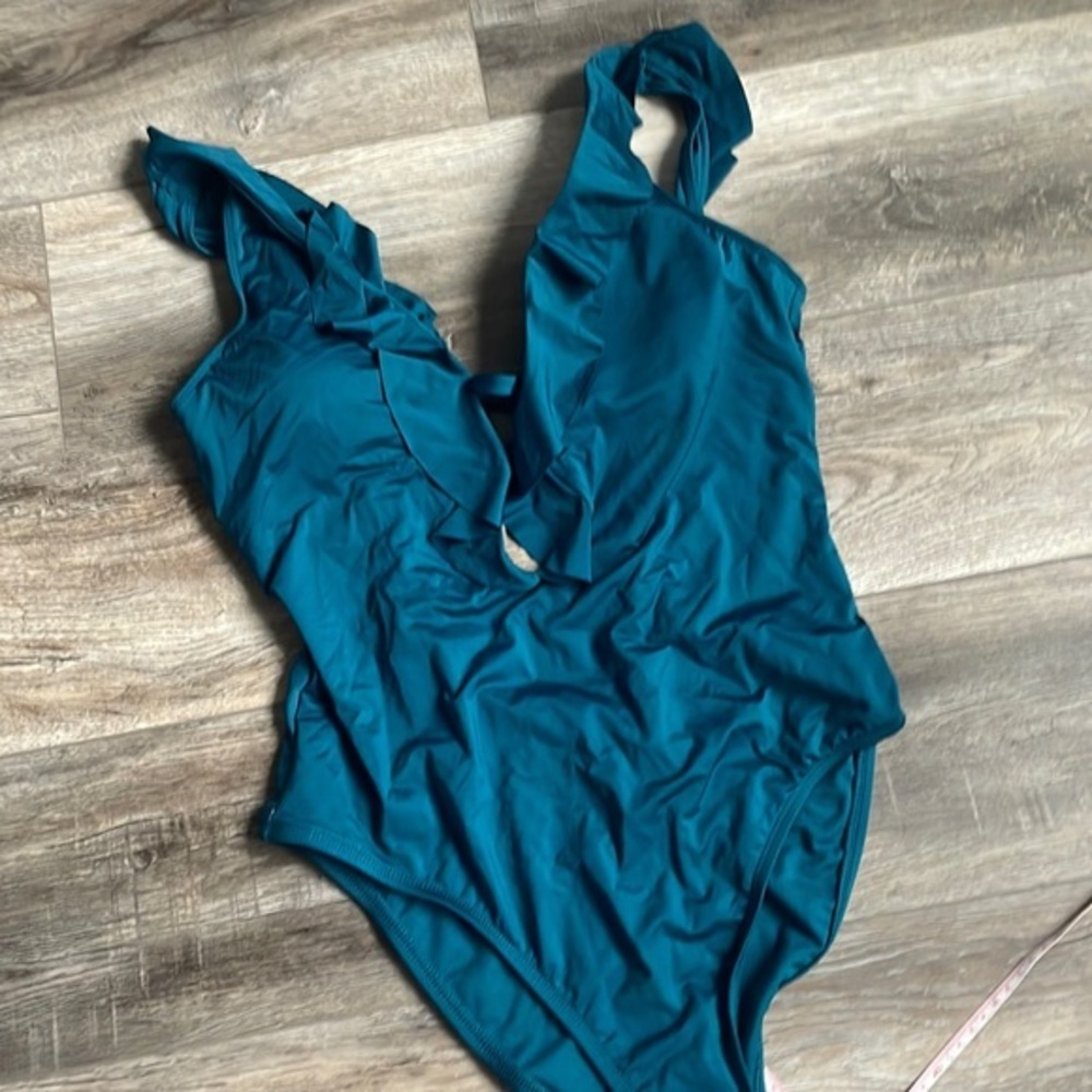 Shade & Shore Teal One Piece Swimsuit